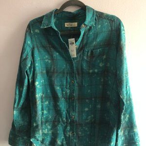 hollister flannel top